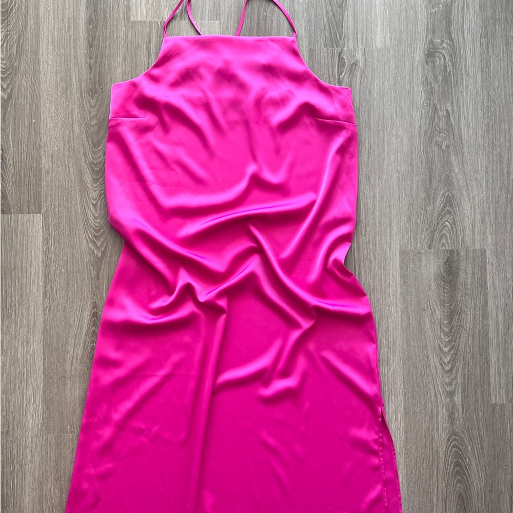 Pink long maxi dress